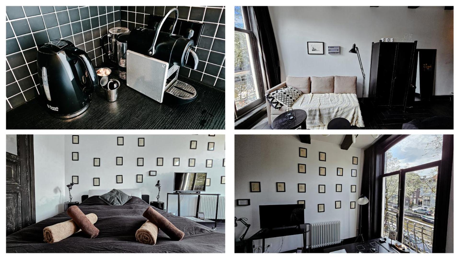 The Black Beauty Private Studio With Canal View From 1799 Amsterdam Exterior photo